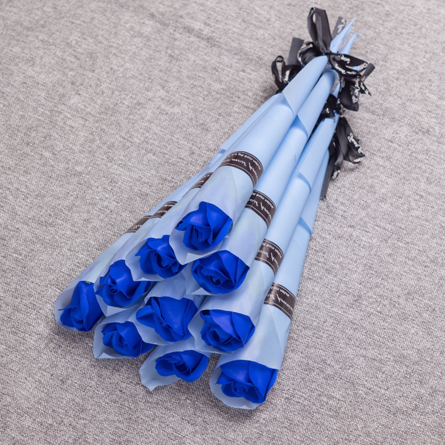 Enkele Rose Bundel Bruiloft Decoraties Benodigdheden Kunstbloemen Vrijgezellenfeest Nepbloemen Kunstplanten: Goud