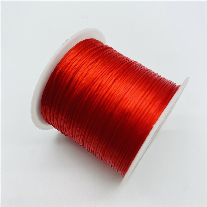 Fil élastique rond en Nylon et caoutchouc pour la fabrication de bijoux, 10yards, 0.7mm
