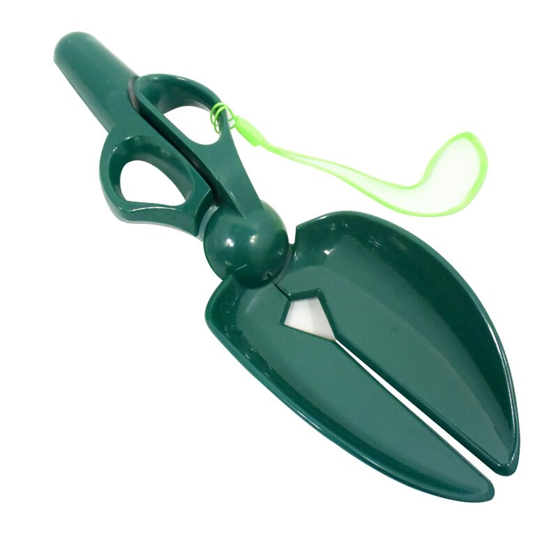 Pince à merde en plastique pour chien et chat, en forme de ciseaux, ramassage des déchets, ramassage des excréments, outils de nettoyage propres, fournitures pour animaux de compagnie: Green