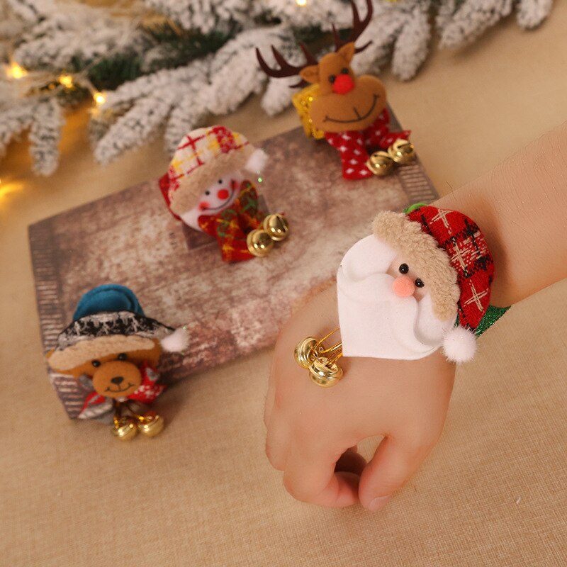 Creatieve Kerst Kinderen Speelgoed Kerst Opknoping Klokken Met Verlichting Kerst Armband Decoratie Peuter Speelgoed