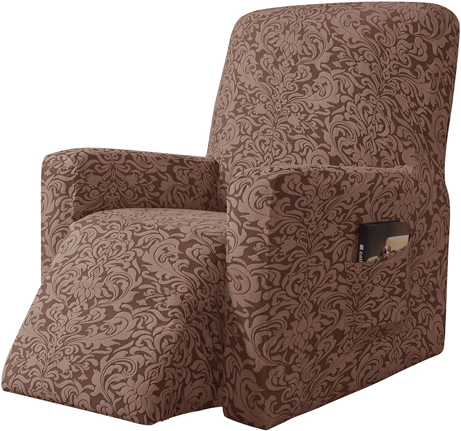 Lounge Recliner Chair Cover Relax Spandex Single Seat Sofa Slipcovers Jacquard All-inclusive Massage Armchair Cover Funda Silla: Coffee Cover