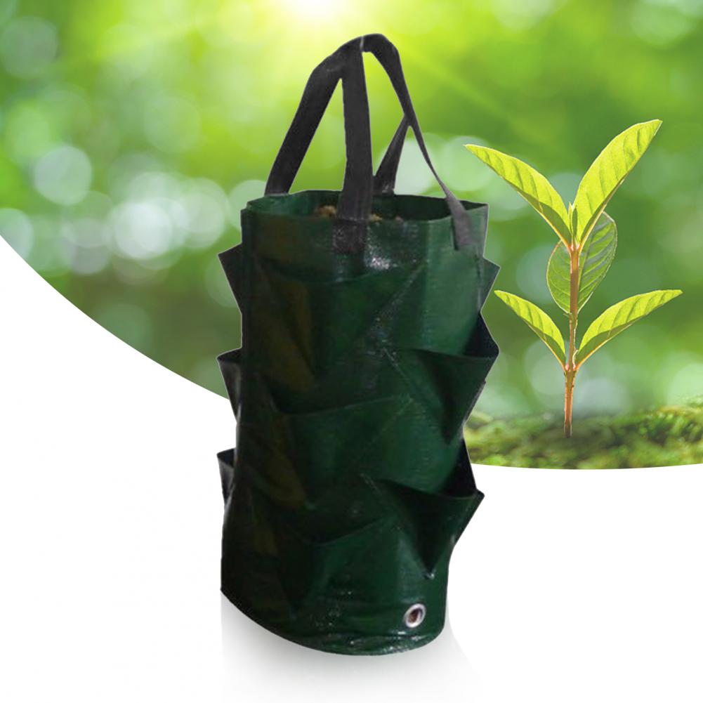 Pot Planting Bag Voor Terras Opknoping Tas Grote Capaciteit Effen Kleur Verwijderbare Pe Tuin Potato Bag Voor Terras