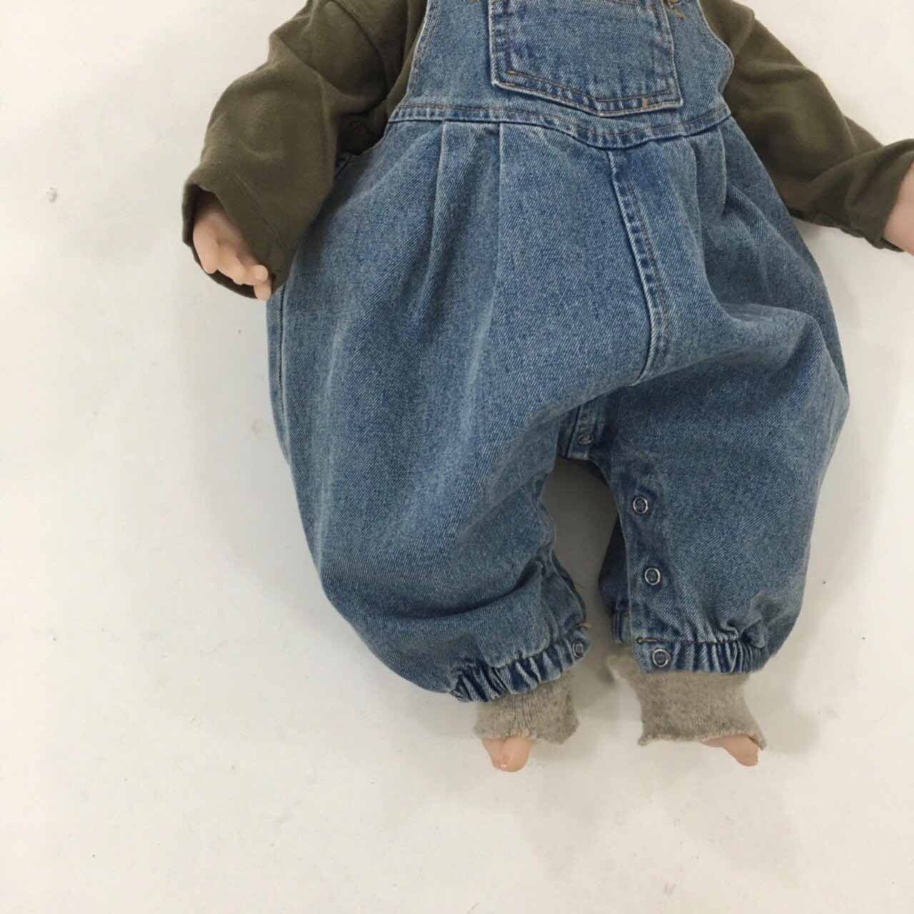 frühjahr und Sommer Koreanische freundlicher Kleidung Jungen und Mädchen verlieren Unterseite Gurt Denim