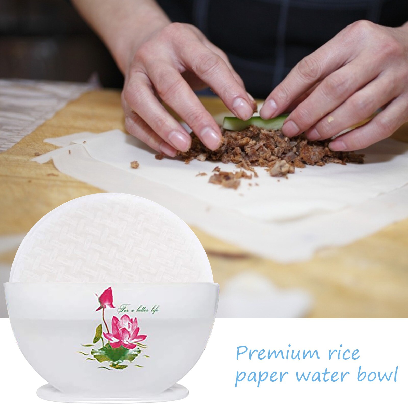 Food Spring Roll Box Plastic Box Soaked In Water Easy To Pack Spring Rolls When Wet When Wet Multifunction Spring Roll Box