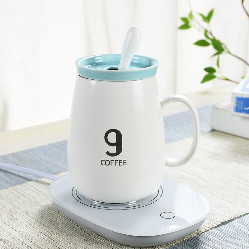 55 graders varm uppvärmningsbana usb automatisk eluppvärmningsunderlägg isoleringsplatta hemmakontor kaffe te mjölk varmare koppmatta
