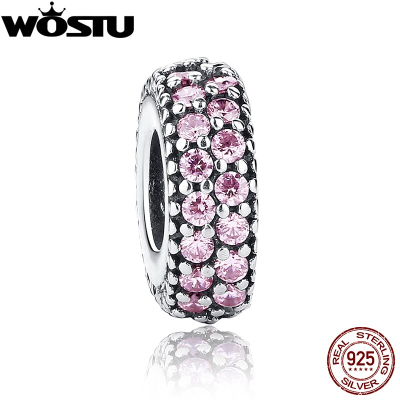 WOSTU Inspiration Spacer Charm Fit Original Bracelet 100% 925 Sterling Silver Authentic Beads DIY Necklace Jewelry For Women