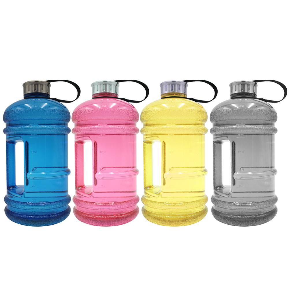 Botella de agua de gran capacidad de 2.2L, tetera con empuñadura sin BPA PETG, para gimnasio, Fitness, deportes al aire libre, turismo, Camping