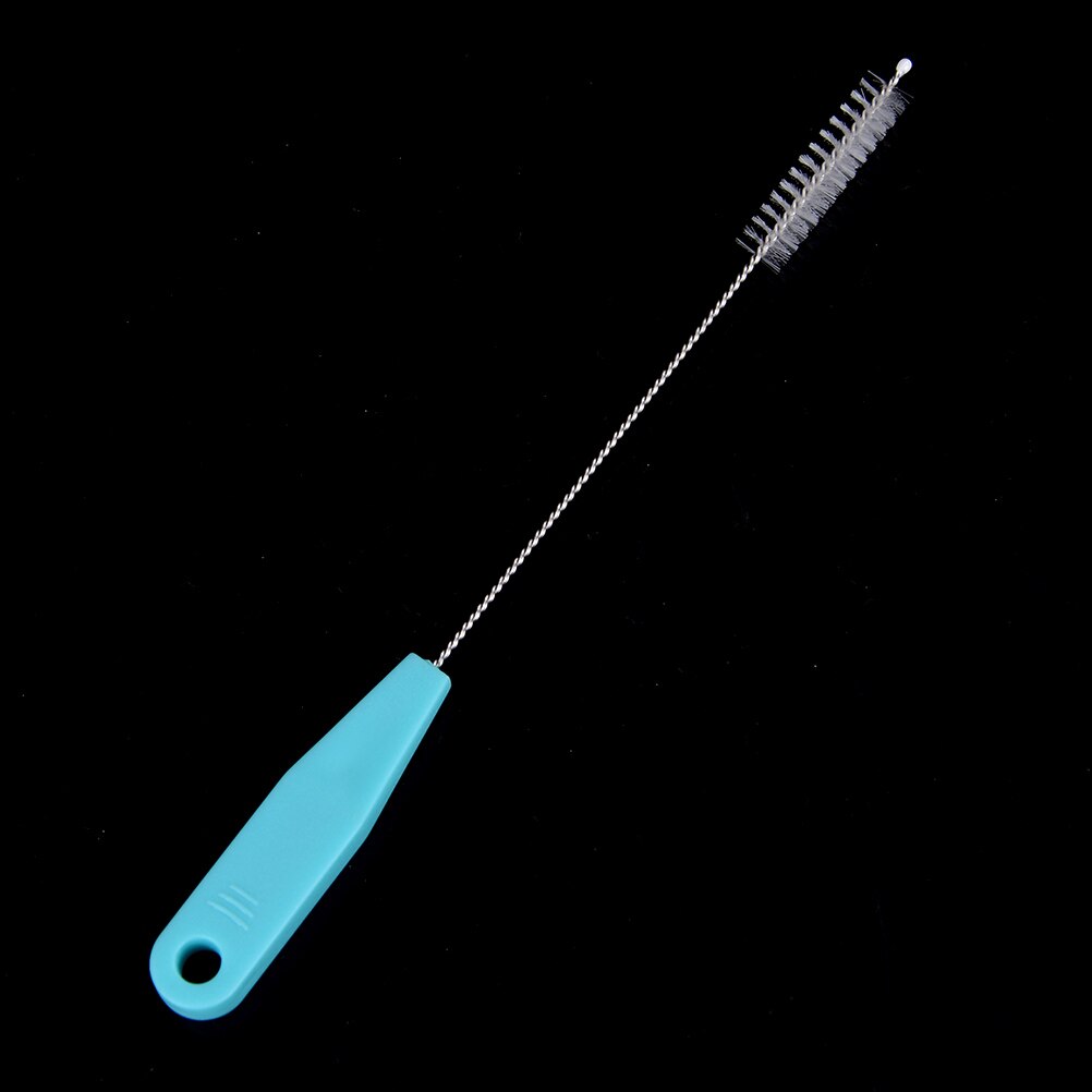 1 Uds. Cepillo de limpieza de paja de acero inoxidable, limpiador de cepillo de lavado para bebé, botella de alimentación de leche, cepillos de pajita para beber