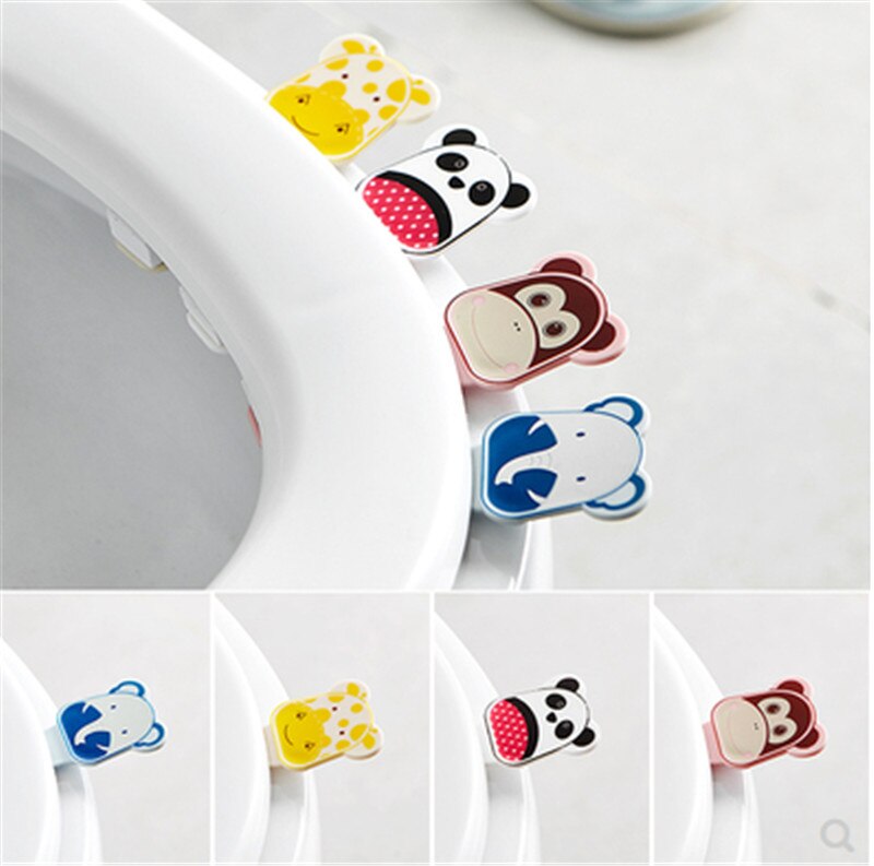 Portable Cartoon Toilet Lid Flipper Handle Anti-Dirty Hand Uncovering Flip Cover Handle Toilet Seat Lifter Bathroom Accessory