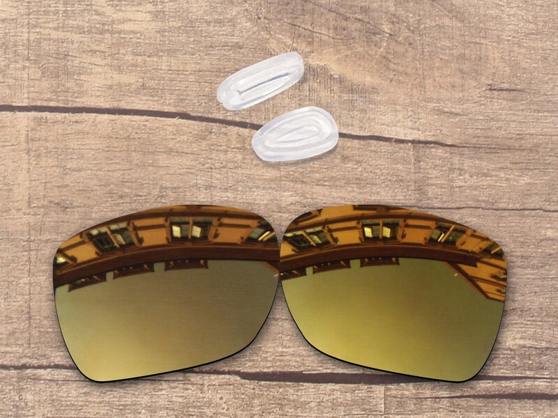 Vonxyz lentilles de rechange polarisées + choix de couleur | 20 +, choix de couleurs, tampons nasaux pour-cadre Oakley déviation OO4061: Bronze Gold