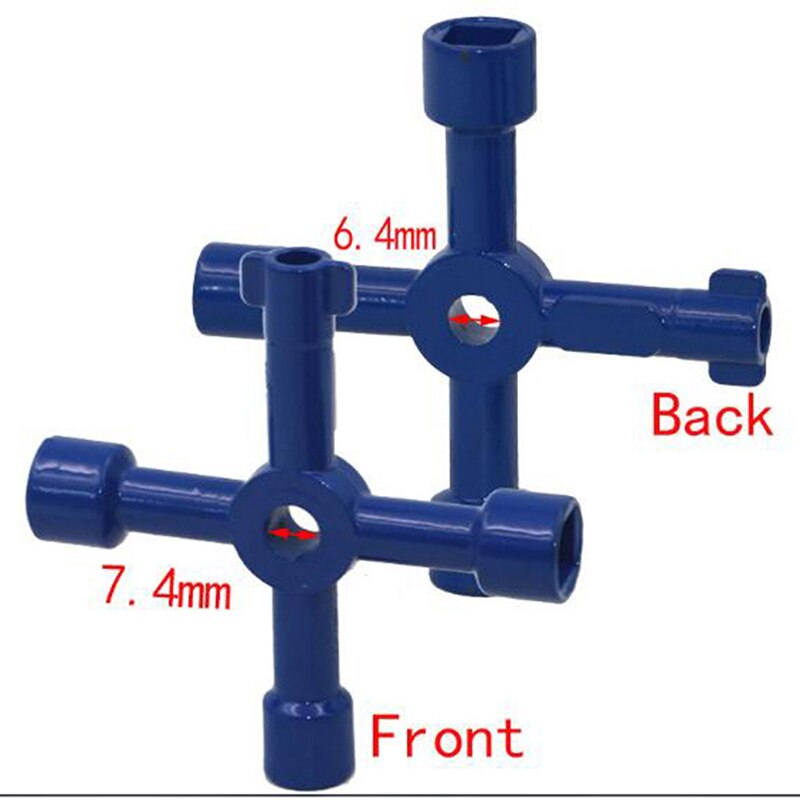 4-Way Multi-Functional Key for Electric Water Gas Meter Box Opening Key