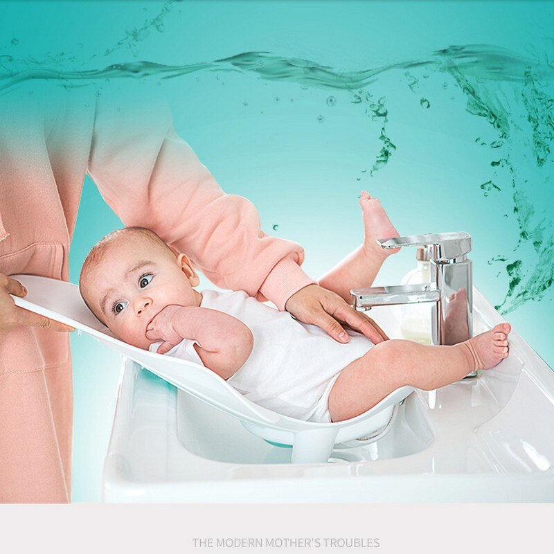 Bañera para bebés soporte de lavado para bebés soporte de asiento de baño para bebés Asiento de baño inteligente para bebés y bidé con almohadilla de silicona