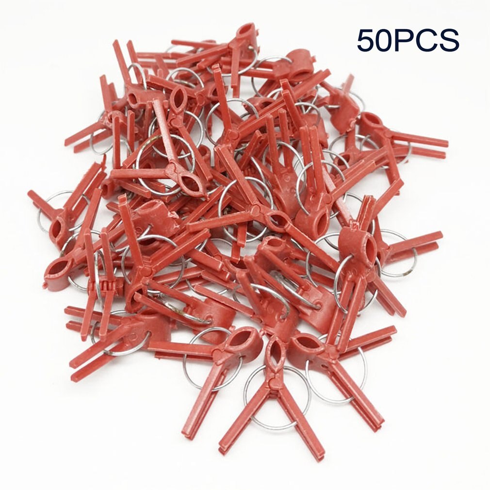 50 Stuks Groente Enten Klem Komkommer Clip Watermeloen Meloen Enten Clip Aubergine Enten Plastic Clip: round mouth