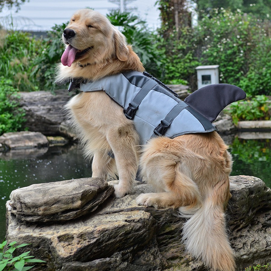 Hond Reddingsvest Vest Kleding Zwemvest Kraag Harnas Hond Zwemmen Zomer Badmode Mermaid Shark