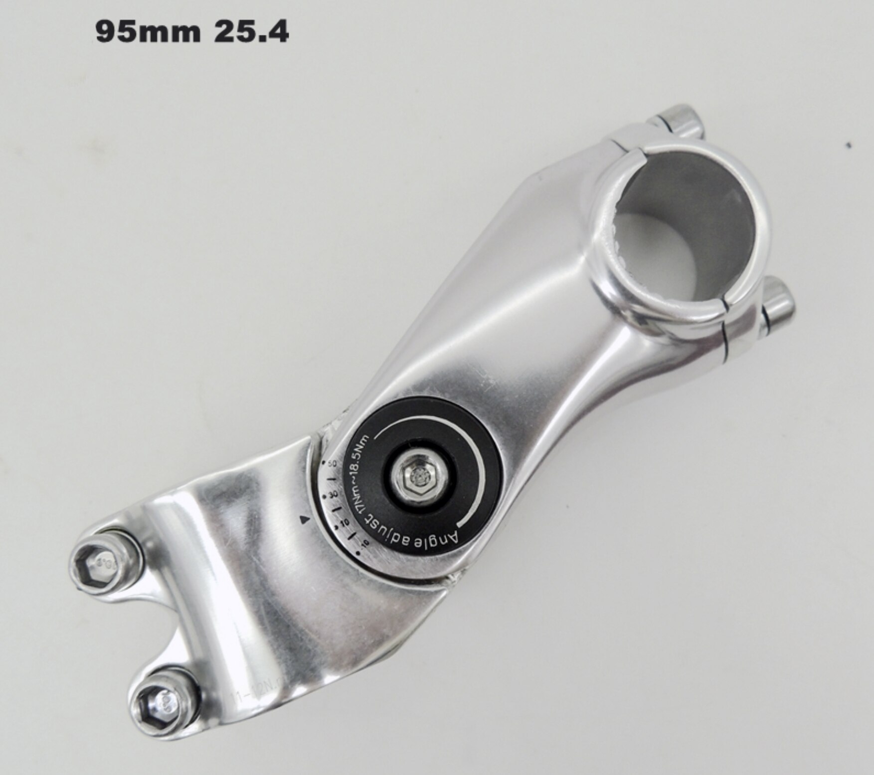 Bicycle Handlebar Stem Ultralight MTB Road Bike 25.4/31.8mm Adjustable Bike Stem 3D Aluminium Alloy: Sliver B 25.4mm