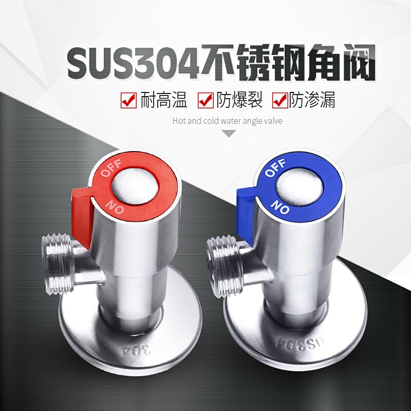 BECOLA 304 ze stali nierdzewnej zawór kątowy kuchnia akcesoria łazienkowe szczotkowanego niklu zawory w torze sprzężenia zwrotnego spalin WH-331
