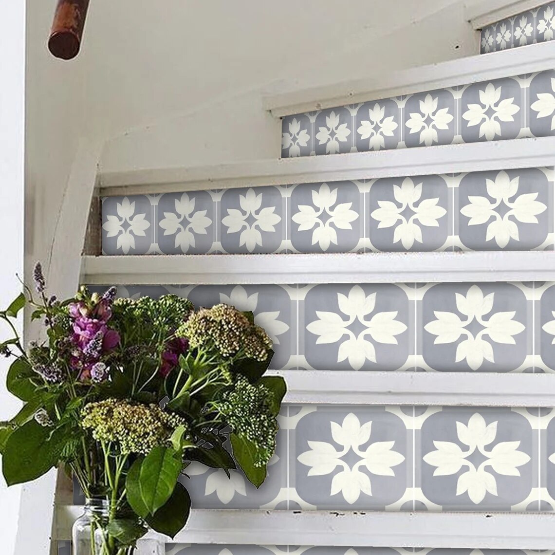 19x120cmx6pcs Trap Sticker Waterdichte Zelfklevende Pvc Trap Sticker Voor Badkamer Keuken Stairway Decor