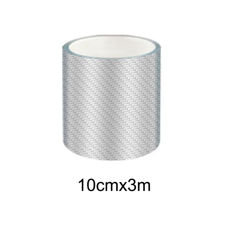 Transparent Carbon Fiber Car Threshold Portector Moulding Strip Trim Bumper Strip Door Sill Film Anti Scratch Guards Car Sticker: MULTI