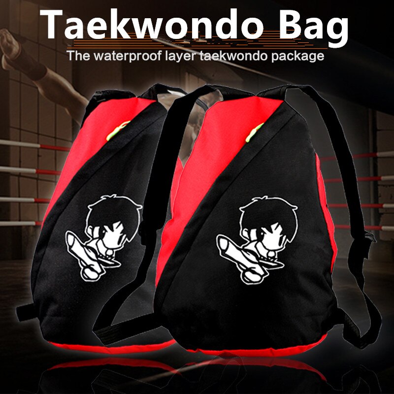 freundlicher Rucksack Schwarz Taekwondo schützer tasche TKD protektoren Art frauen tasche muay thailändisch MMA Karate schutz taschen
