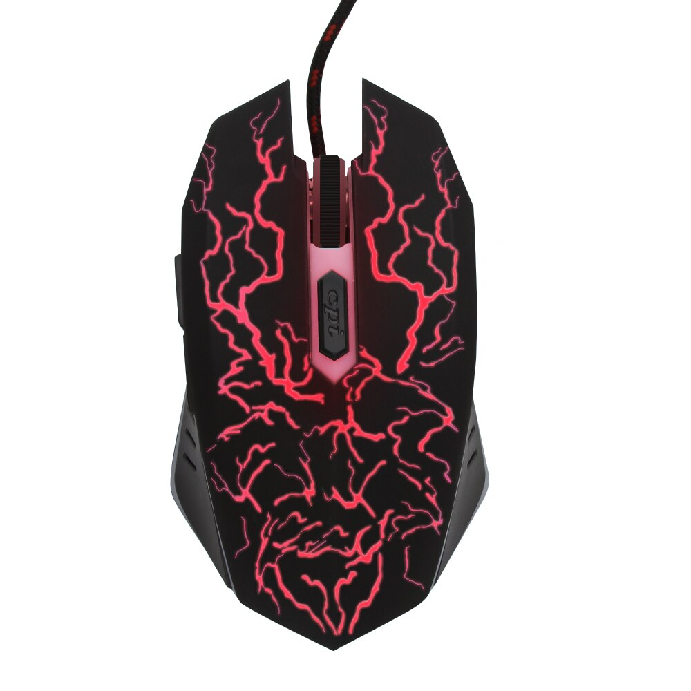 Gaming Mouse Colorful LED Light 1600 DPI Optical Wired Gaming Mause Mice For Computers PC Laptop Mouse Gamer