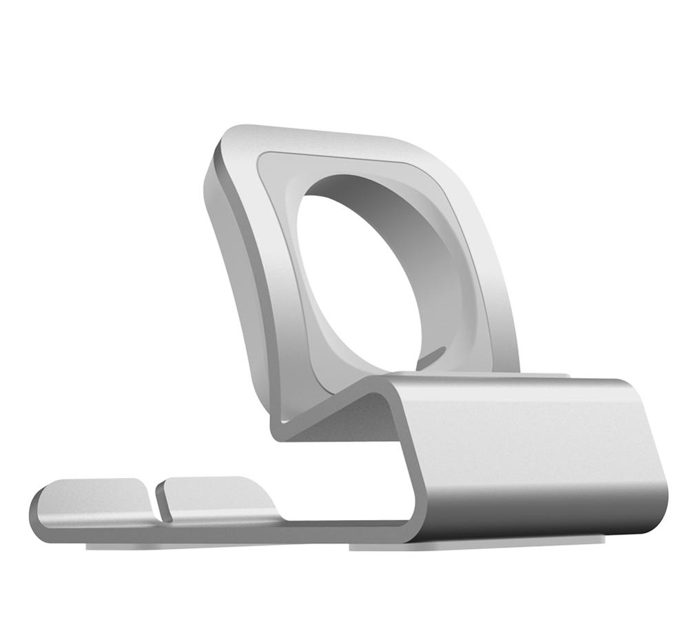 Metall-Ladeständer für Apple Watch Dock Station, Ladehalter aus Aluminiumlegierung für IWatch Ultra 10/9/SE/8/7/6/5/4 Halterung: Black & White