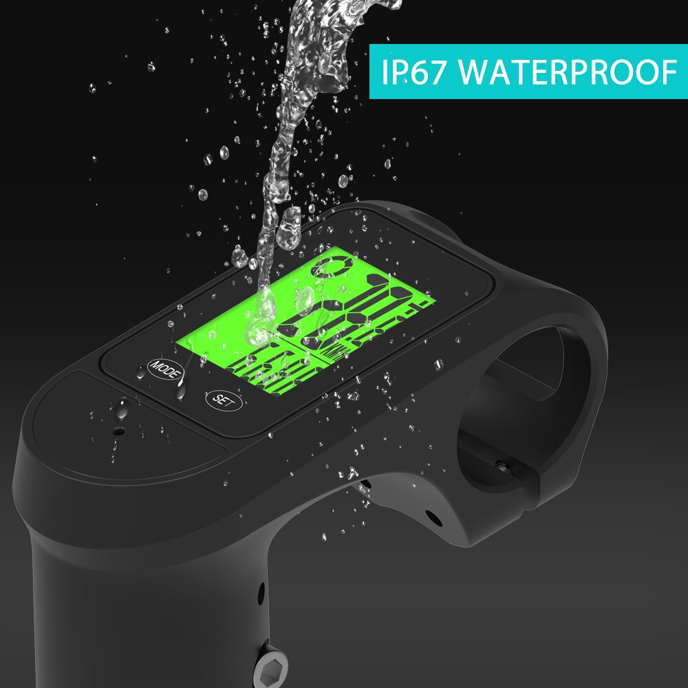 Wireless Mountain Bike Computer 2 in1 Waterproof Bicycle Computer with Stem with LCD Backlight Display Bike Speedometer Odometer