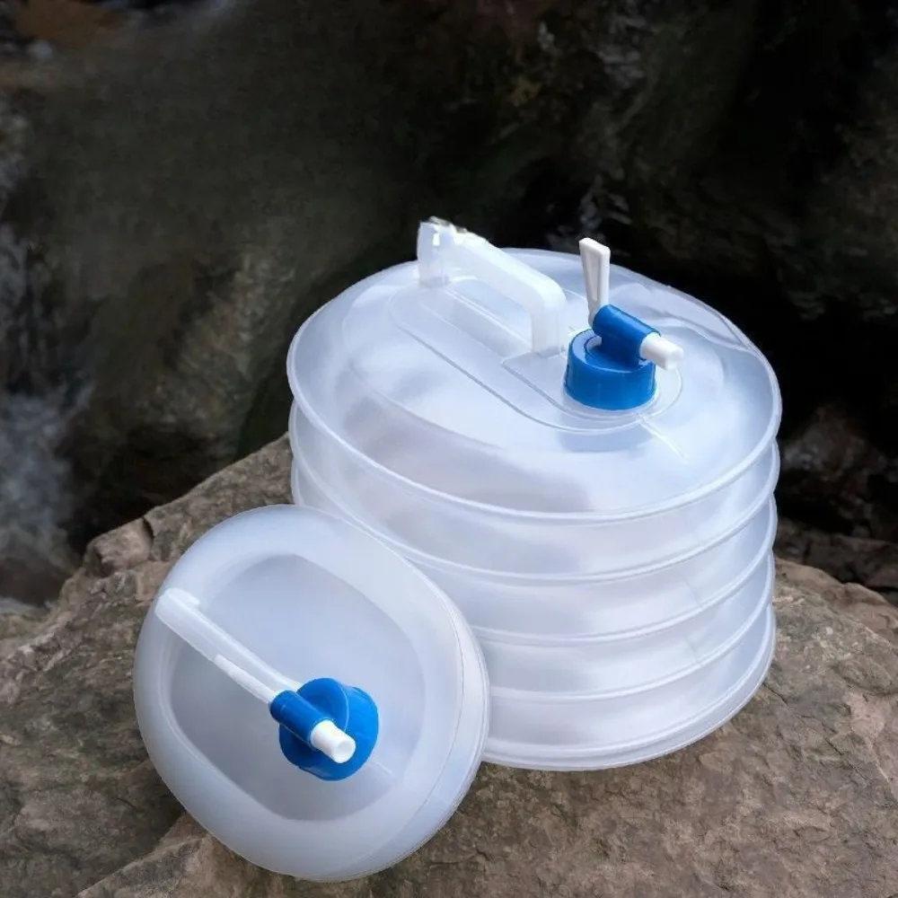 Wiadro na wodę, Wiadro na wodę na zewnątrz, Wiadro na wodę kempingowe, Przenośne wiadro robić przechowywania wody o dużej pojemności Wiadro na wodę z kranikiem