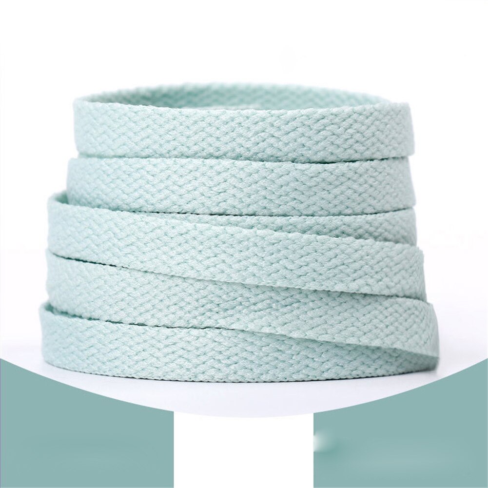 Snoepkleurige veters voor dames, platte, effen, casual veters, schattige sneakers, schoenveters voor meisjes, schoenaccessoires, canvas veters: Groente / 120cm