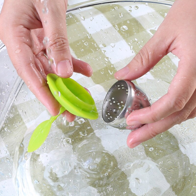 Keuken Gadgets Thee-ei Siliconen Herbruikbare Food Grade Theezeefje 1Pcs Thee Accessoires Blad Vormige