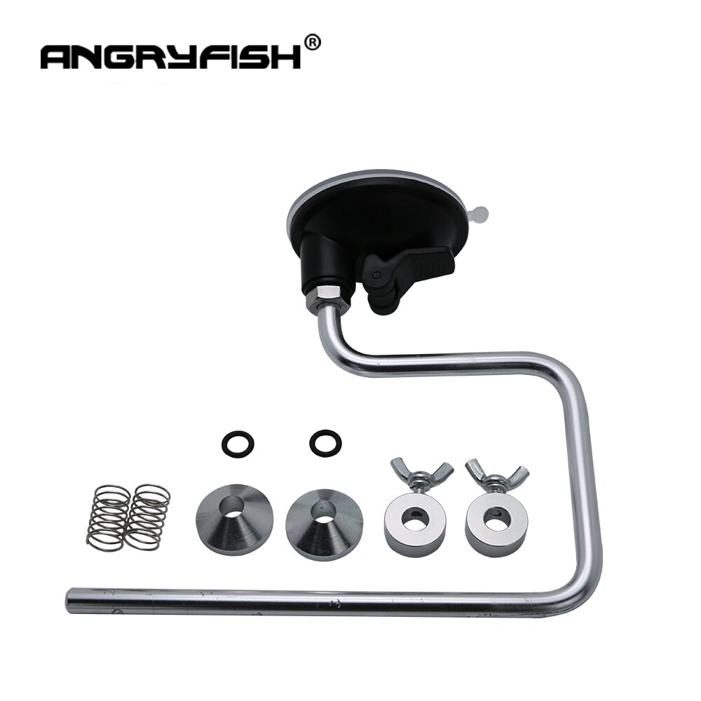 ANGRYFISH Portable Aluminum Fishing Line Winder Reel Spool Spooler System Tackle Tool Suction Cup Sea Carp Fishing Tools