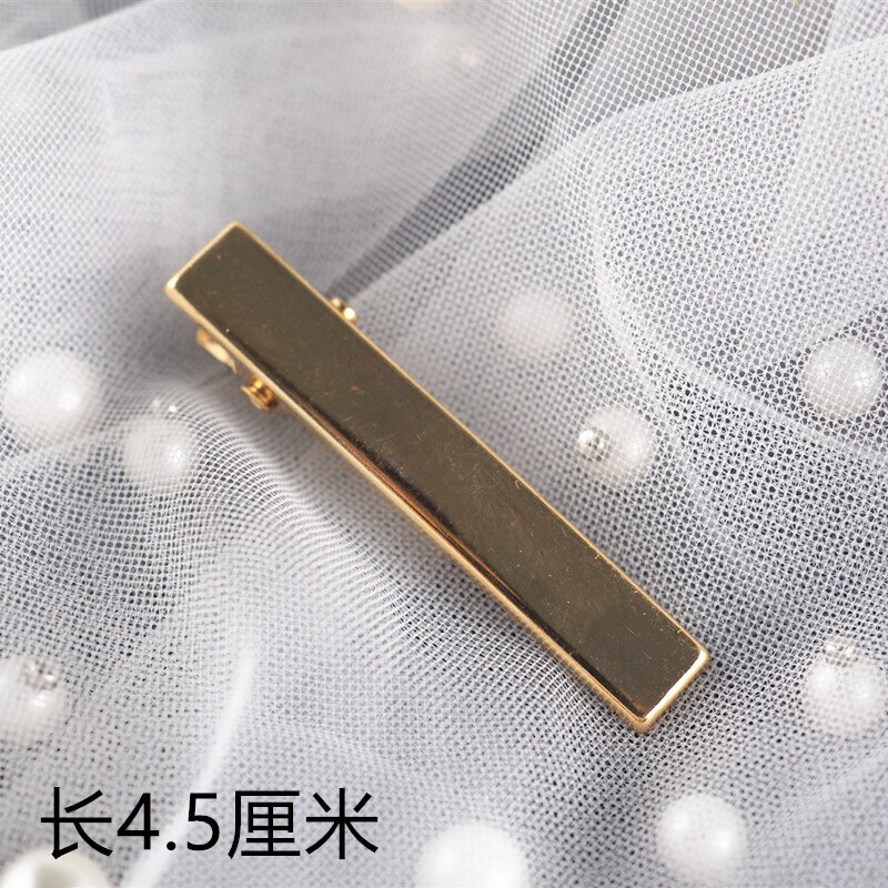 Crystal Epoxy Resin Hair Clip Mold Hair Accessories Hand-decorated Duckbill Clip Word Clip Mold: 10pcs 4.5cm Clip