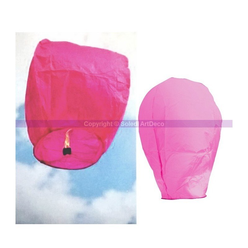 Fliegende laterne rosa fuchsia, 85 cm, baumwolle papier umweltfreundliche feuerfeste, ballooning Celestial