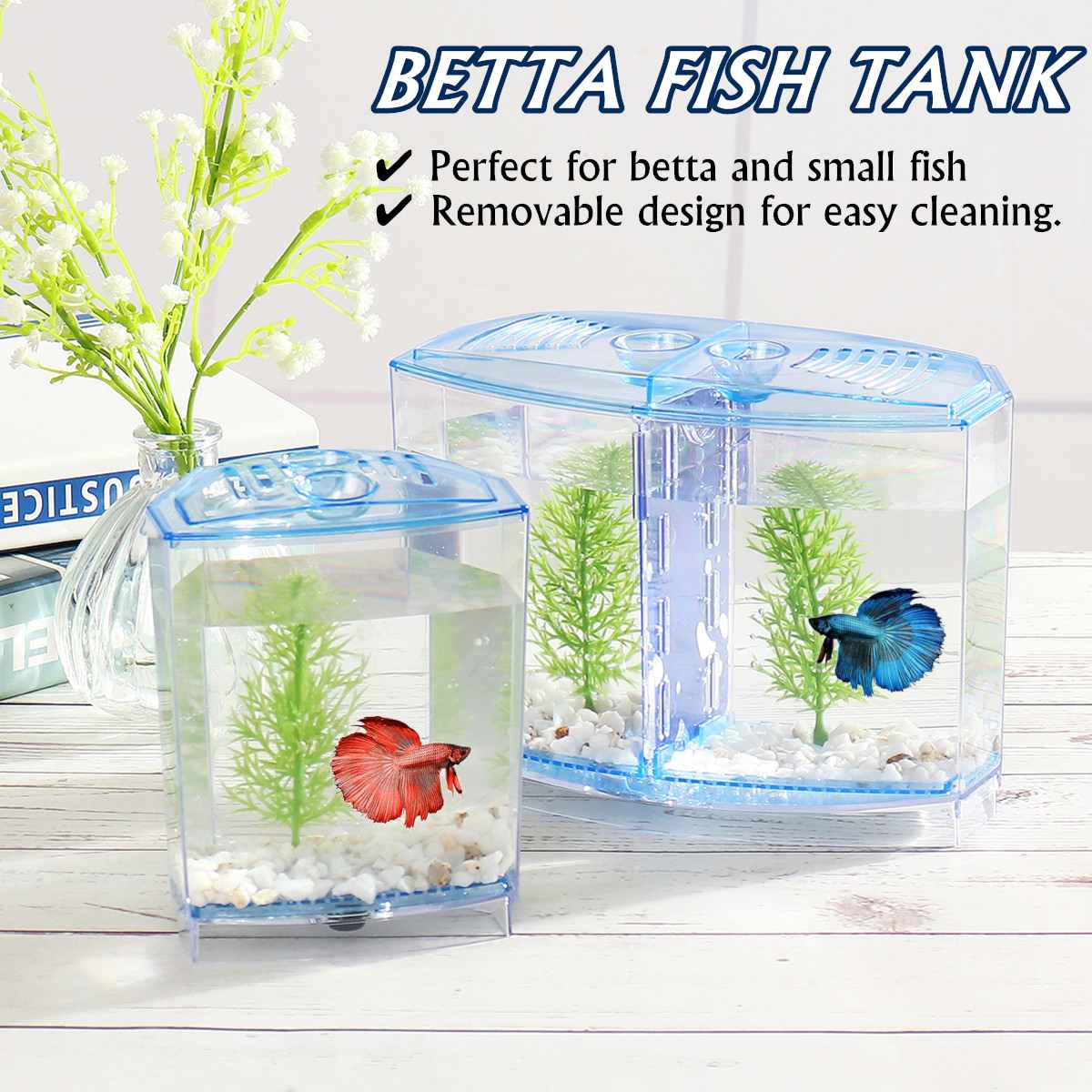 Clear Fish Tank Breeding Hatchery House Incubator Aquarium Transparent Breeder Isolation Hanging Box Reptile Turtle Cage