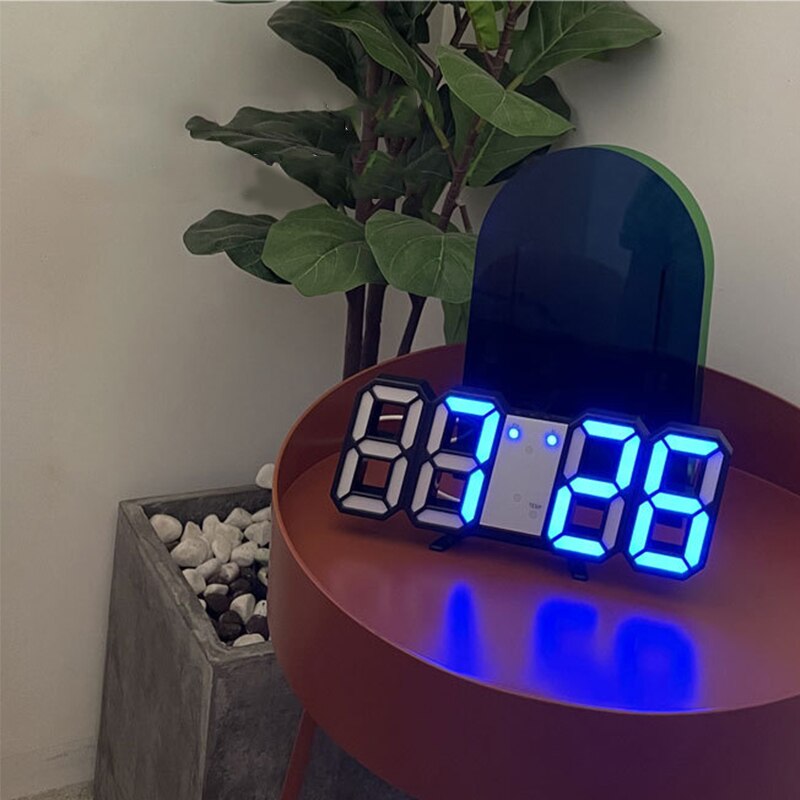 Digital Alarm Clocks Wall Clocks Snooze Table Hanging Watch Modern Style USB Calendar Thermometer Electronic Clock Home Decor