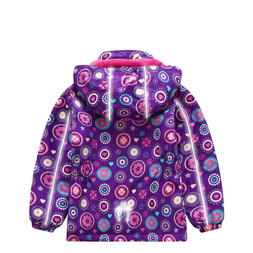 Meisjesjassen, lente- en zomerjassen, warme fleecejassen voor meisjes, herfst, waterdichte windjacks, winterkleding voor kinderen, dwq 019: Paars / 6