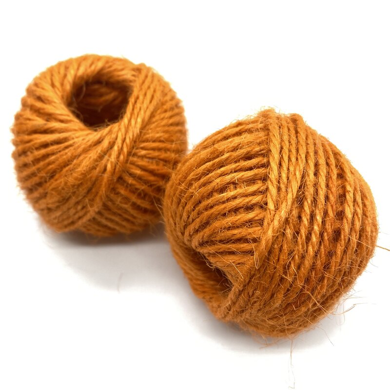 25Meter/roll Natural Hessian Burlap Jute Twine Rope for Wedding Party Decor Ribbon for DIY Party Craft Decorations: 06