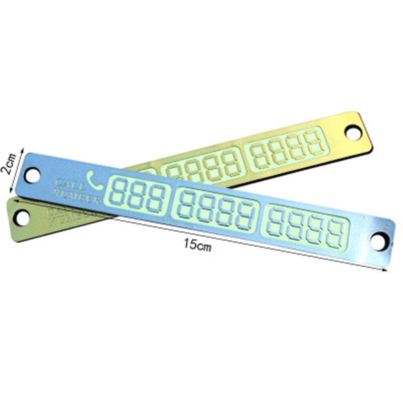 Car Night Luminous Temporary Stop Sign Mobile Phone Number Car Parking Signboard Message Docking Card Supplies