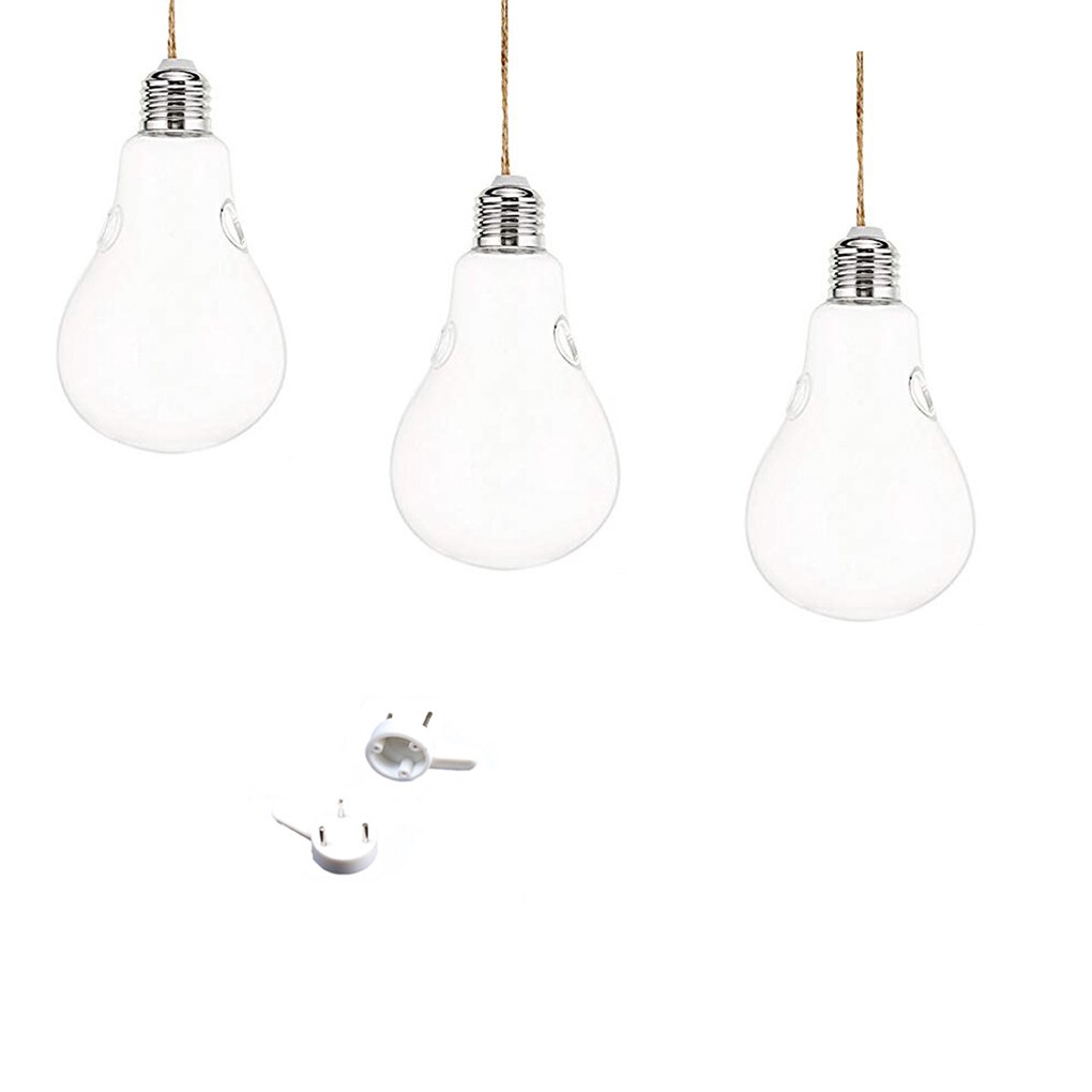 1/2/3pcs Hanging Glass Flower Plant Vase Clear Light Bulb Bottle Terrarium Hydroponic Container DIY Home Wedding Decoration: 03