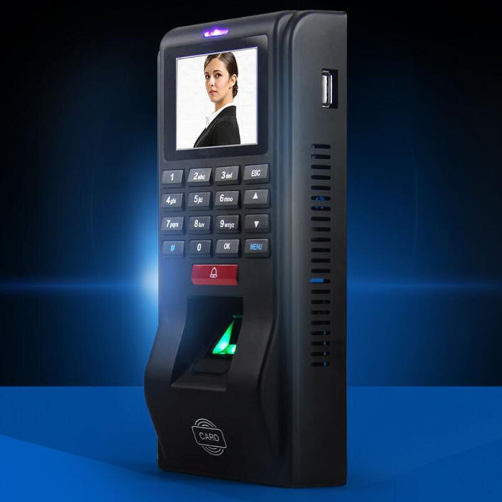 TFT Screen Linux System Standalone IC Card Reader TCP/IP Communication Fingerprint Access Control System