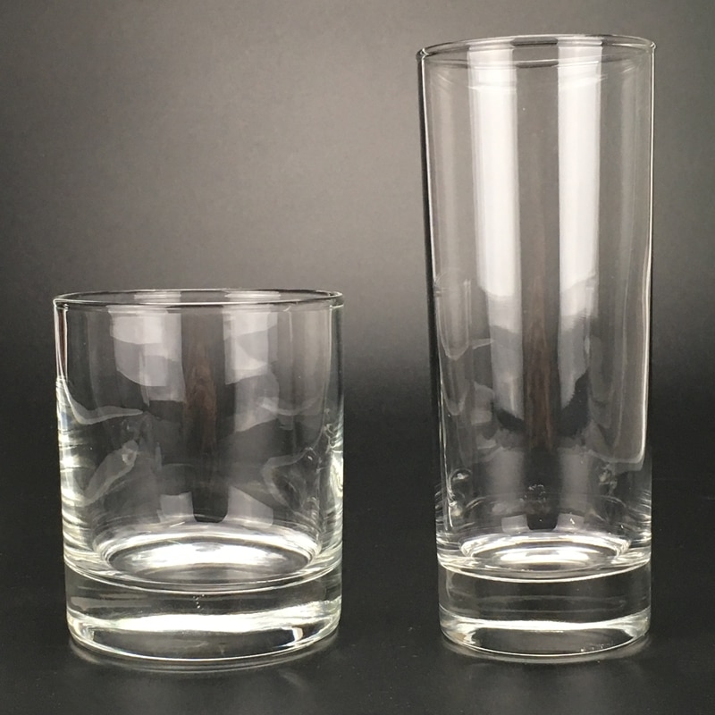 Thick Wall Straight Glass Beer Cup Juice Drink Heat Resistant Whisky Glasses Transparent Thick Bottom Party Tumblerful