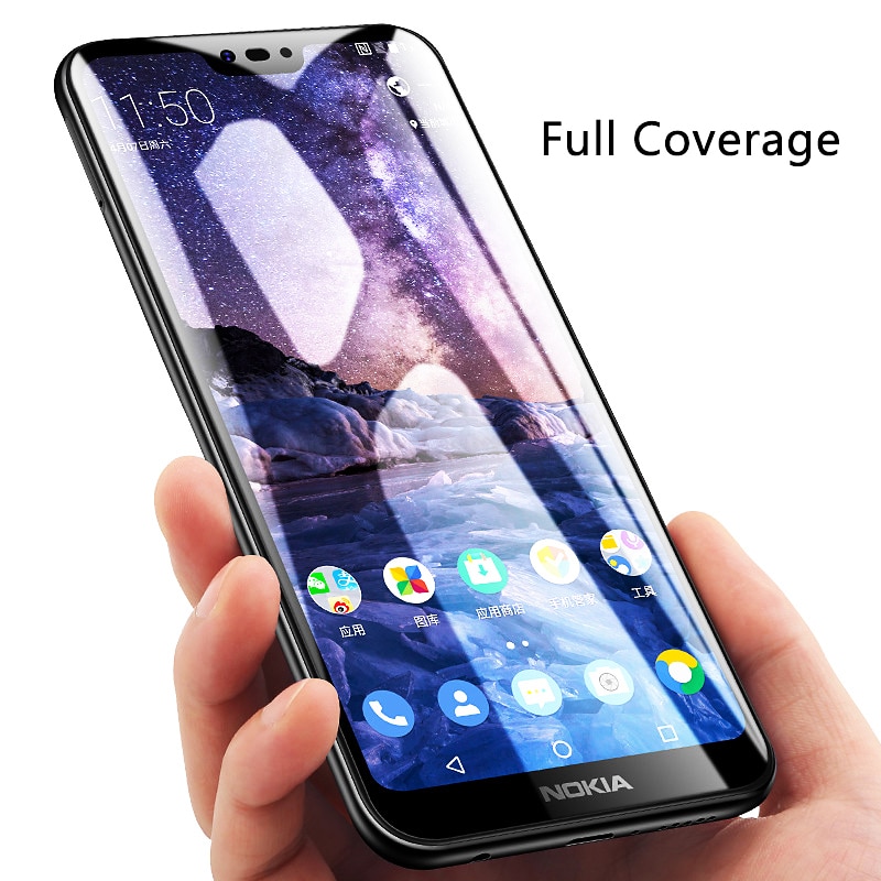 9d gehard glas voor nokia 6.1 7.1 1 plus schermbeschermer hoesje voor nokia 8.1 7.1 plus 4.2 3.2 3.1 6 7 8 x6 beschermfolie
