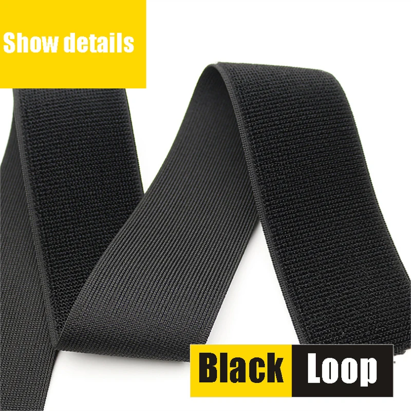 Elastische klittenband, elastische lusband, geen zelfklevende lusstrips, nylon stof, naai doe-het-zelf riem, draaddoekaccessoires
