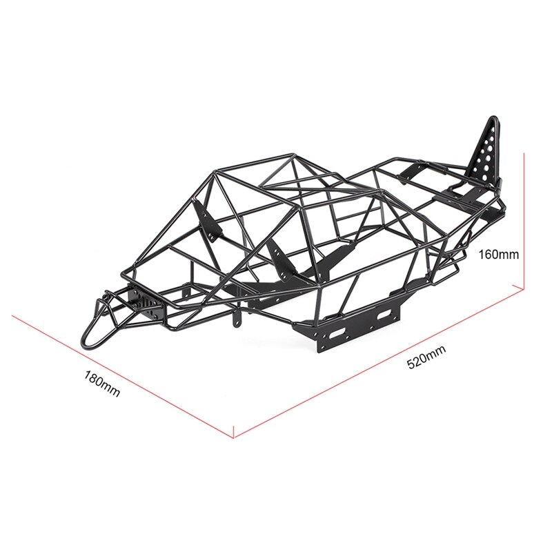 Metal Roll Cage Chassis Frame RC Car Body Frame for 1/10 Axial RR10 90048/90053 RC Car DIY Rock Crawler