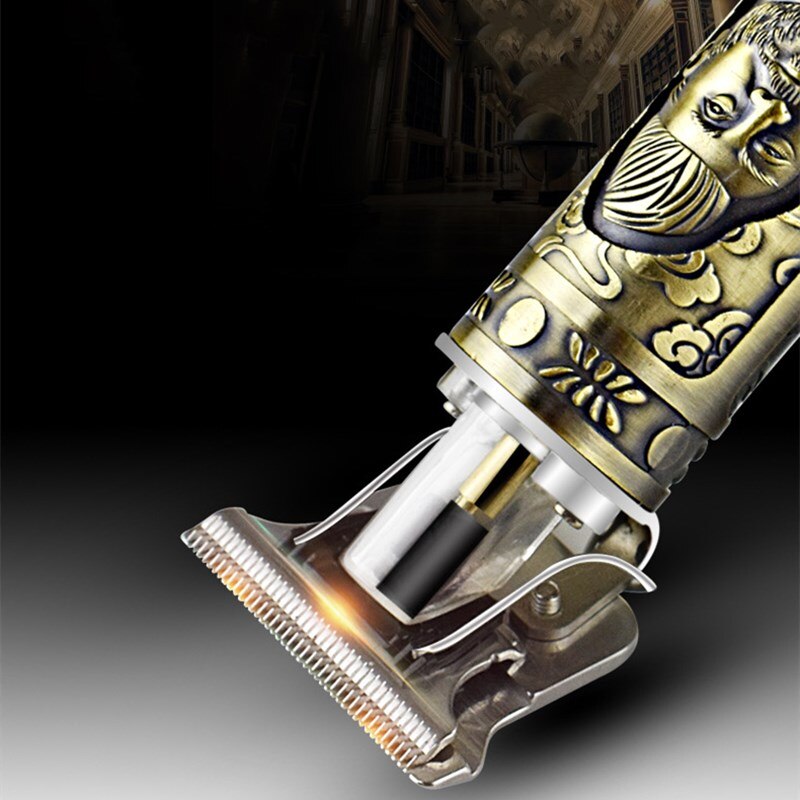 Barber Rechargeable Hair Trimmer Haircut Titanium Steel T Blade Hair Clipper Beard Trimmer Hair Cutting Machine