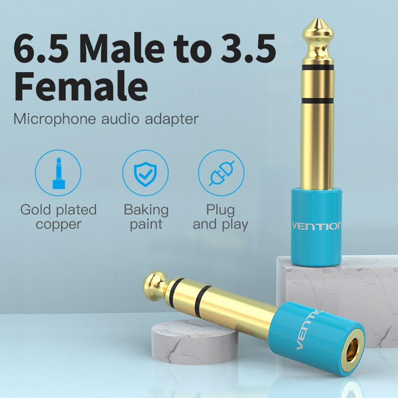 Drag 6.5 Mm Jack 3.5 Mm Microfoon Audio Plug Voor Versterker Luidspreker Elektrische Gitaar Adapter 6.35 3.5 Aux Kabel converter
