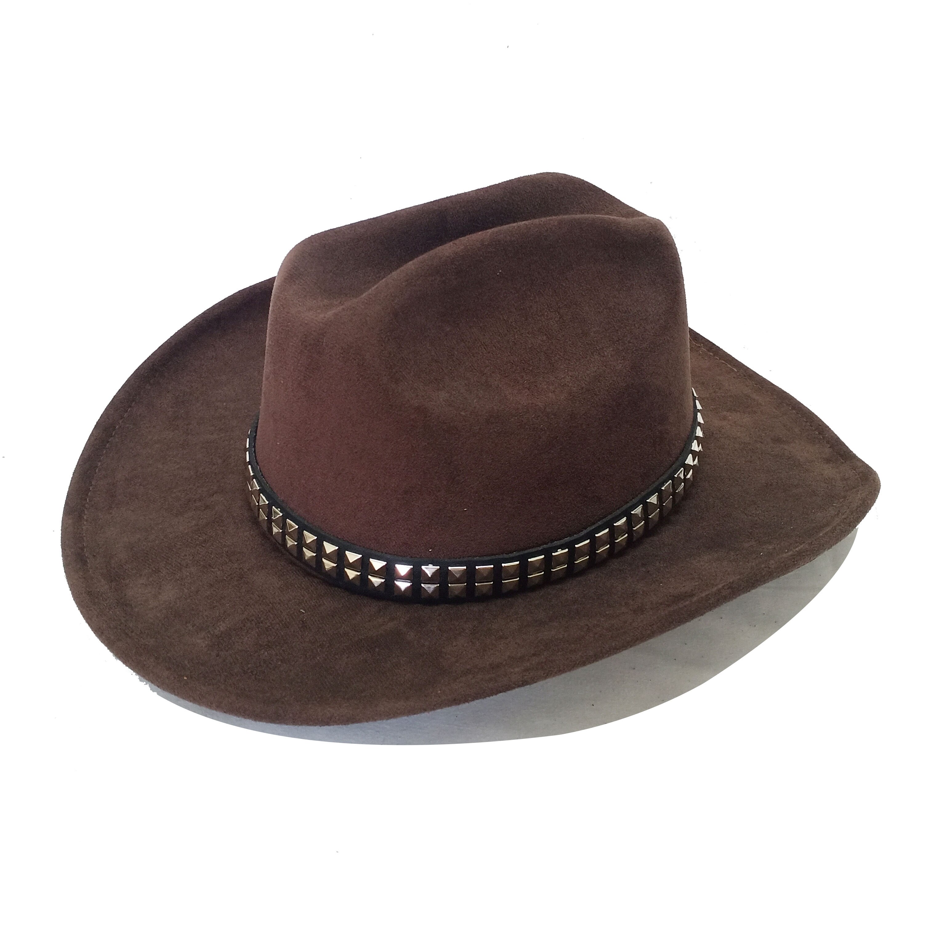 Gorros de vaquero de gamuza para hombre y mujer, sombrero cálido de ala ancha, de Iglesia Panamá, a la , de otoño: 08