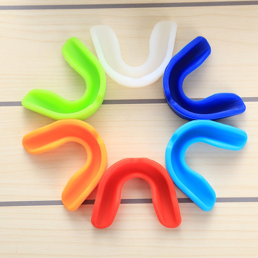 Sports Gum Shield Mouth Guard Teeth Protector for Rugby Soft Silicone