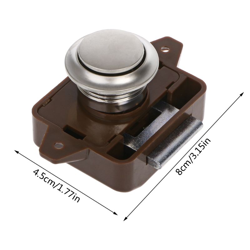 Camper Car Push Lock RV Caravan Boat Motor Home Cabinet Drawer Latch Button Locks For Furniture Hardware Lock