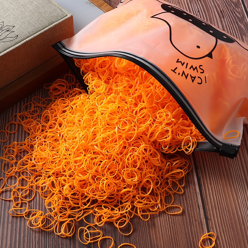 Gomas de pelo elásticas para niña, gomitas de nailon para coletas, diademas para el cabello, accesorios infantiles, 2000 unidades