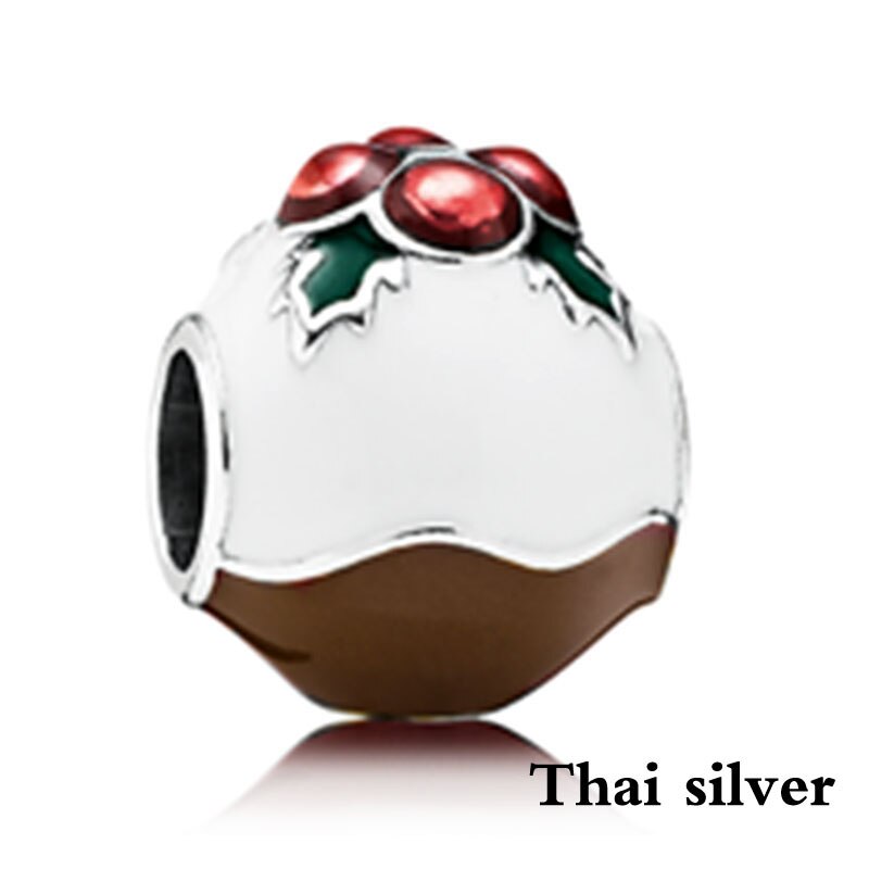 2019 NEW Thai Argento Retro Albero Di Natale Fiocco di Neve Carosello Elephant Family In Rilievo Collezione di Fascino Originale In Edizione Limitata: Radura